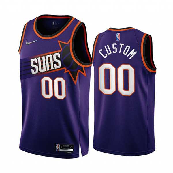 Men & Youth Customized Phoenix Suns Active Player 2022-23 Purple 75th Anniversary Icon Edition Stitched Jersey